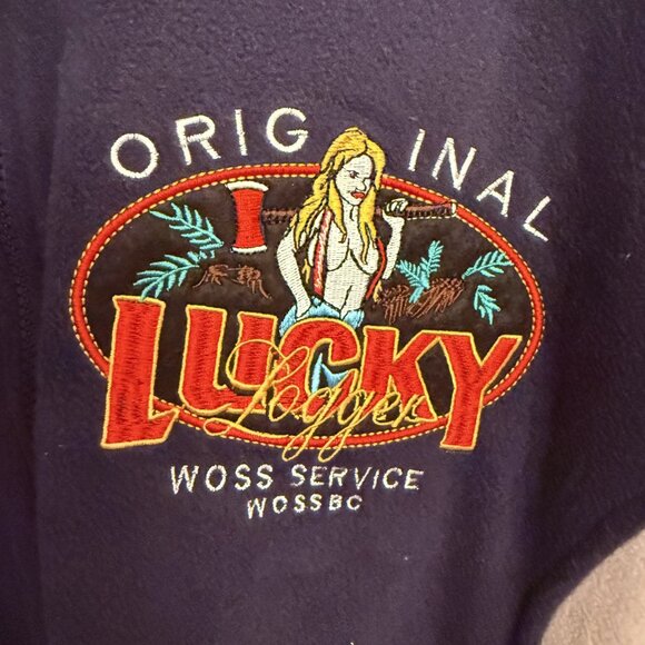 NWOT - DC Classic Blue and Grey Lucky Logger Fleece Zipper Jacket - XL - Picture 13 of 13